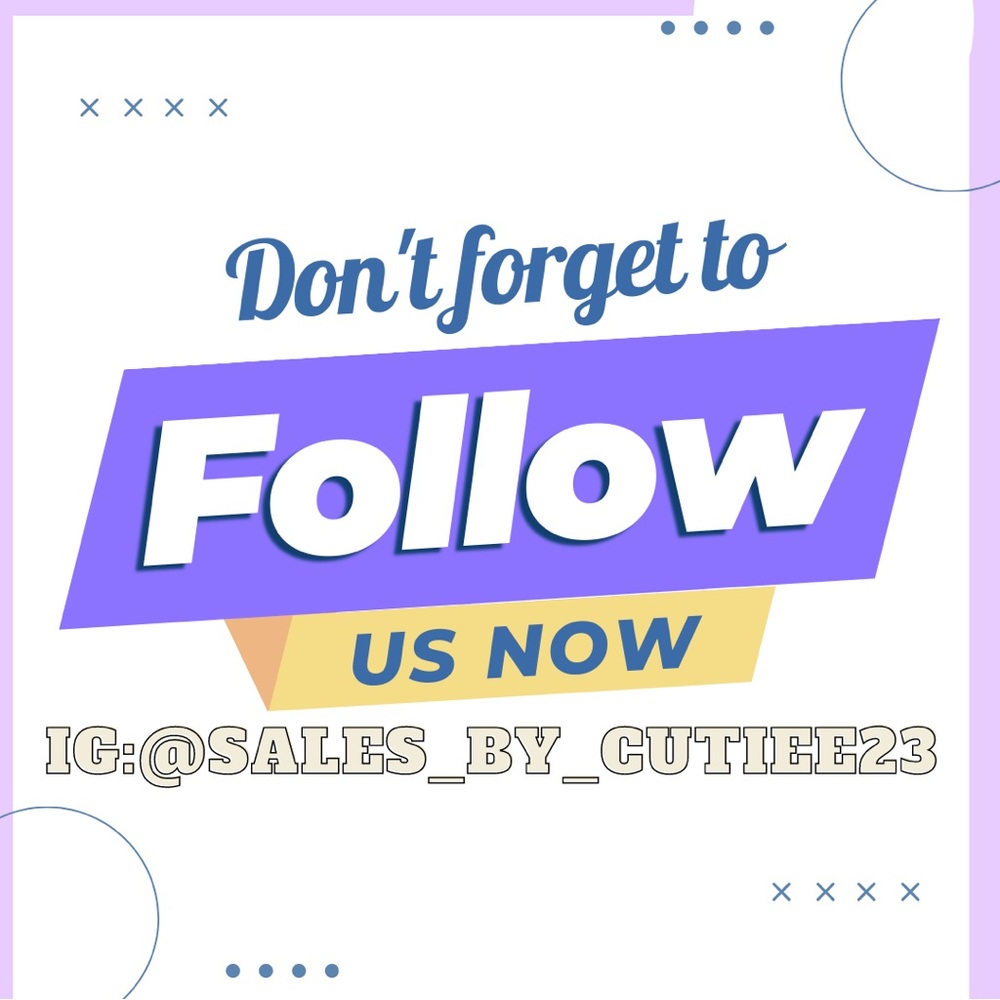 Follow us on Instagram: @sales_by_cutiee23